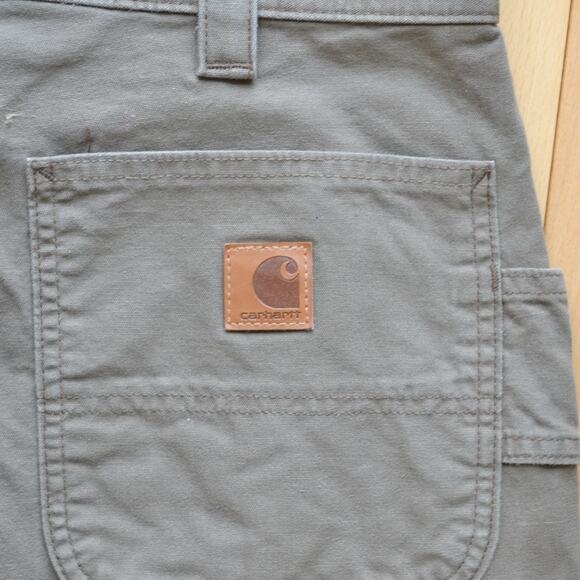 Carhartt Utility Canvas Pants Size 34x30 Dark Green - Picture 5 of 5